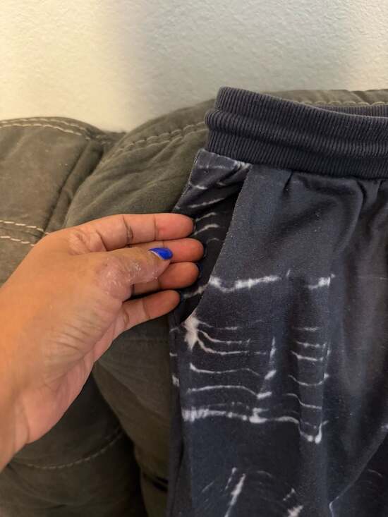 mittoshop Grey Tie-Dye Drawstring Joggers with Pockets - Picture 3 of 4